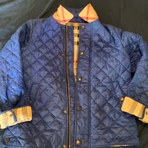 Unisex authentic Burberry jacket royal blue excellent condition